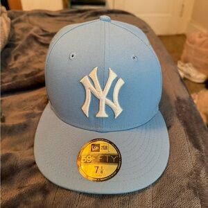 New Era Baby Blue Yankee Fitted Cap
